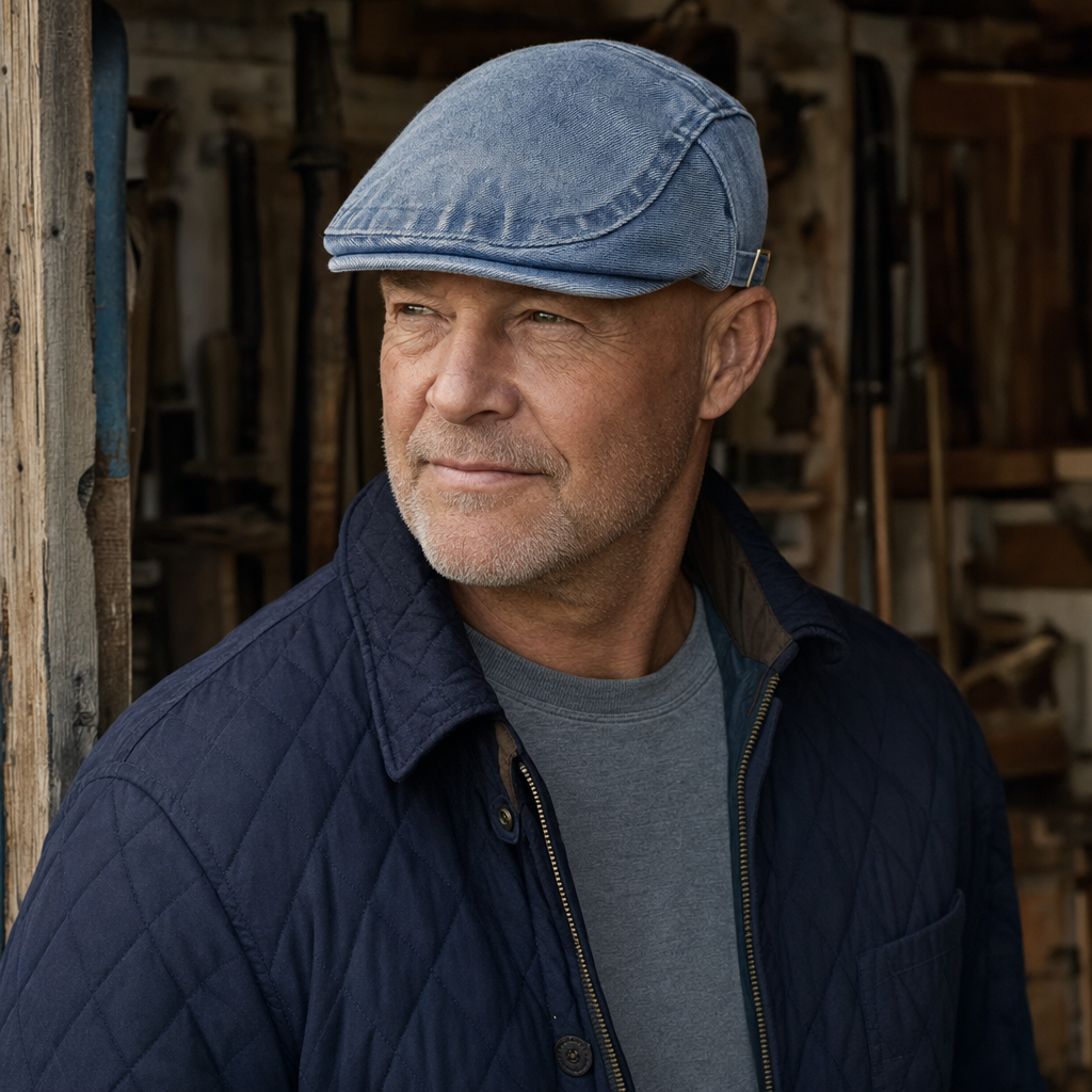Casquette en denim délavé — DESVRES