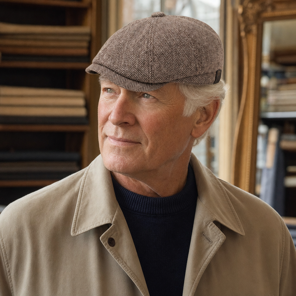 Casquette en laine à chevrons — WIMEREUX