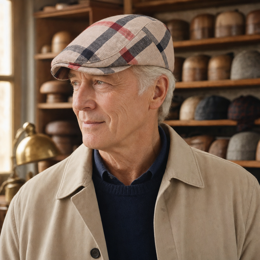 Casquette à carreaux rétro — BRETEUIL