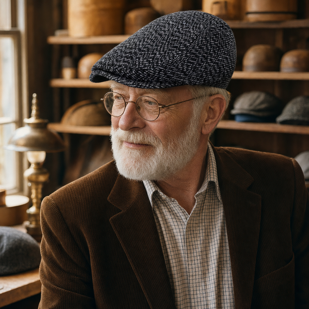 Casquette plate en tweed — BRAINE