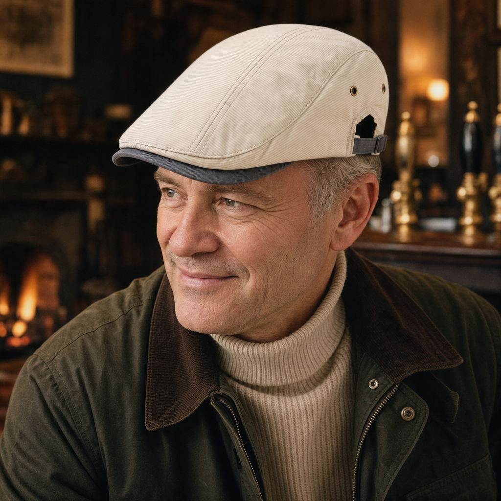Casquette en coton rayé — SENLIS