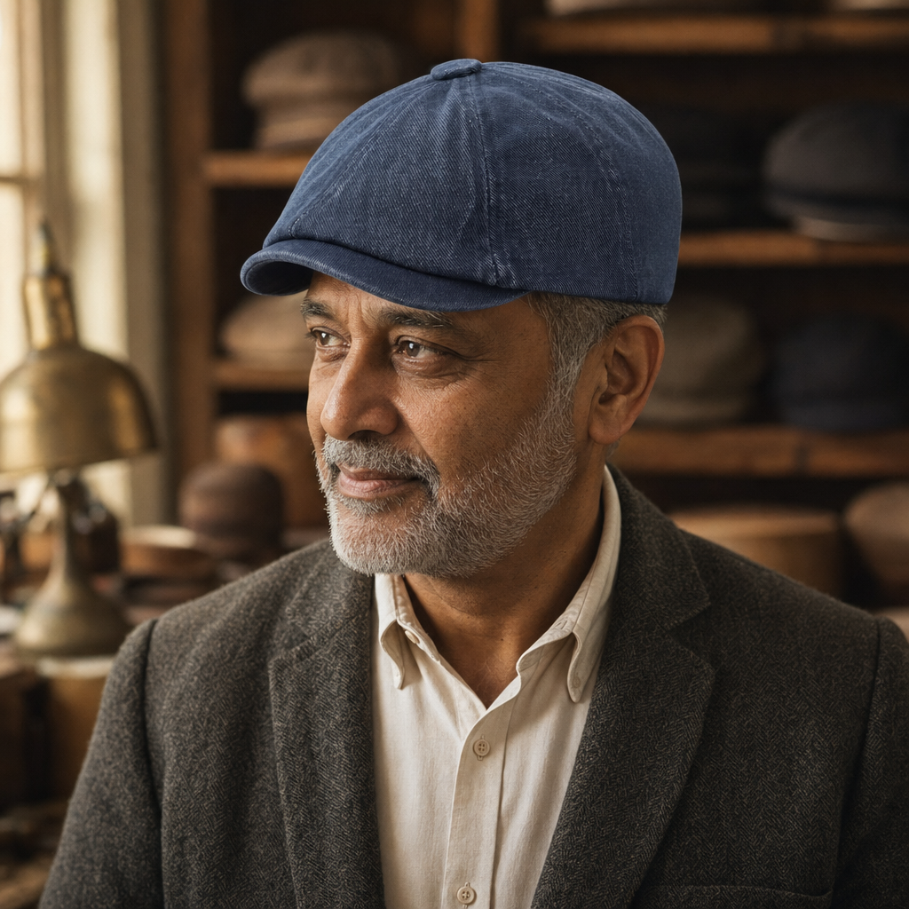 Casquette gavroche en denim — AILLY