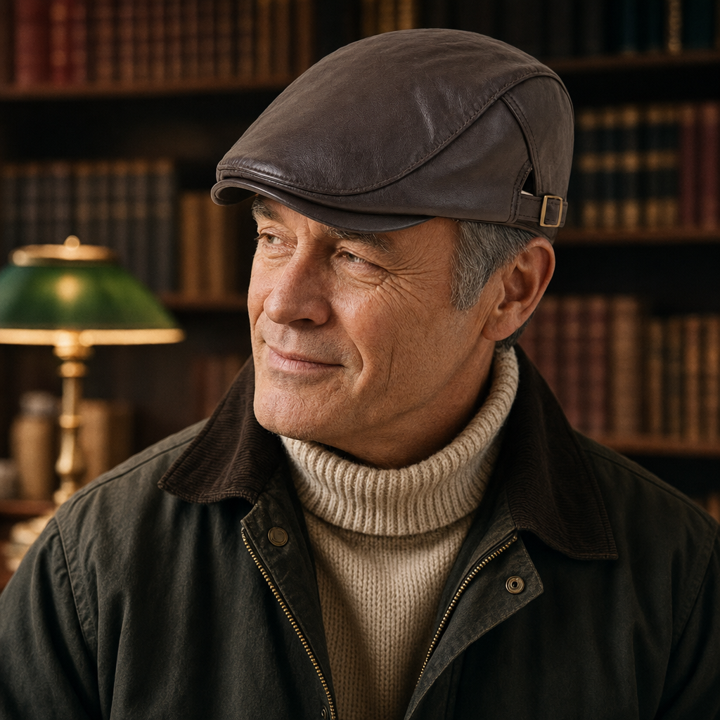 Casquette driver en cuir — CASSEL