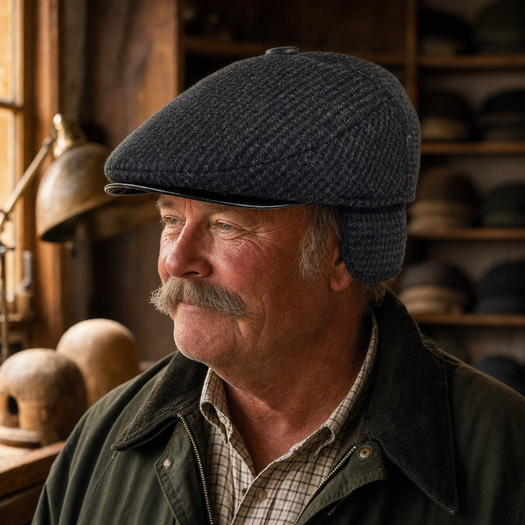 Casquette en laine à rabats — ORIGNY