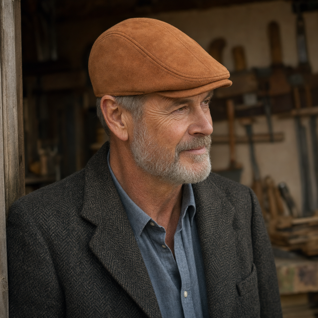Casquette classique en daim — SAMER