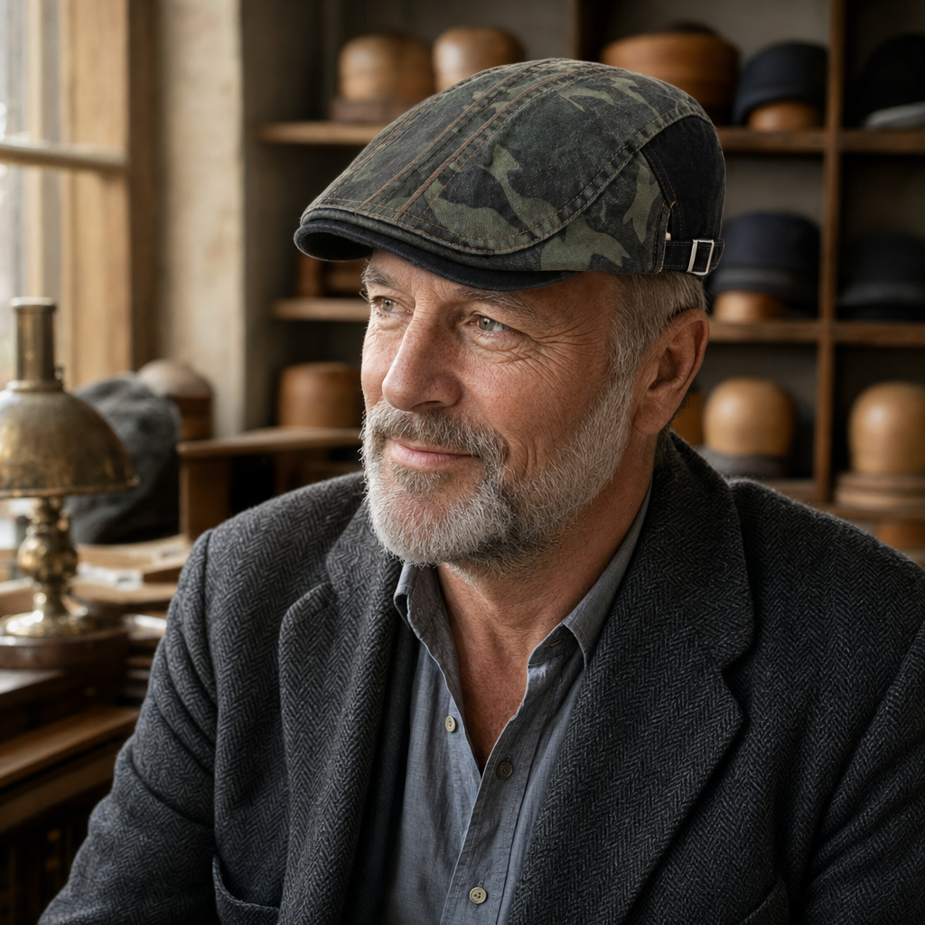 Casquette camouflage en coton — CHAUMONT