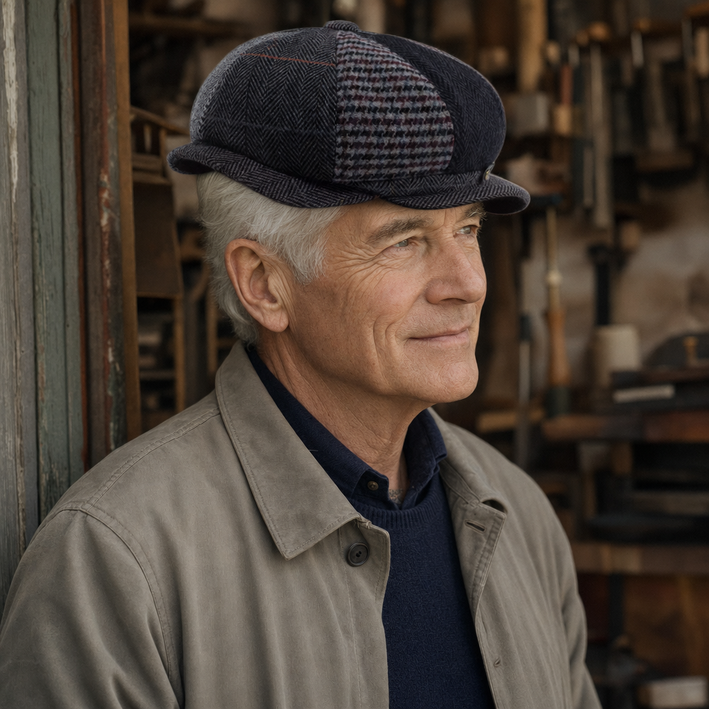 Casquette en laine patchwork — CAMPAGNE