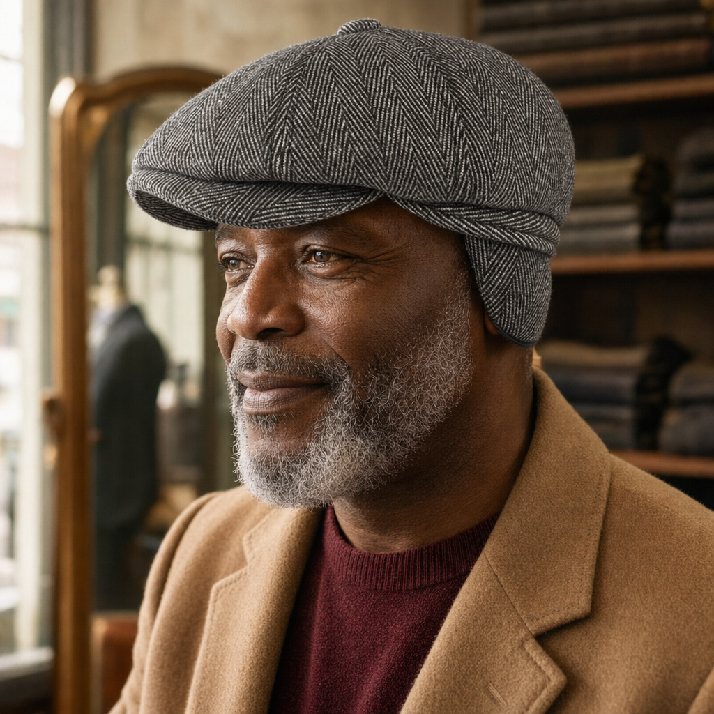 Casquette à chevrons et rabats — FAUQUEMBERGUES