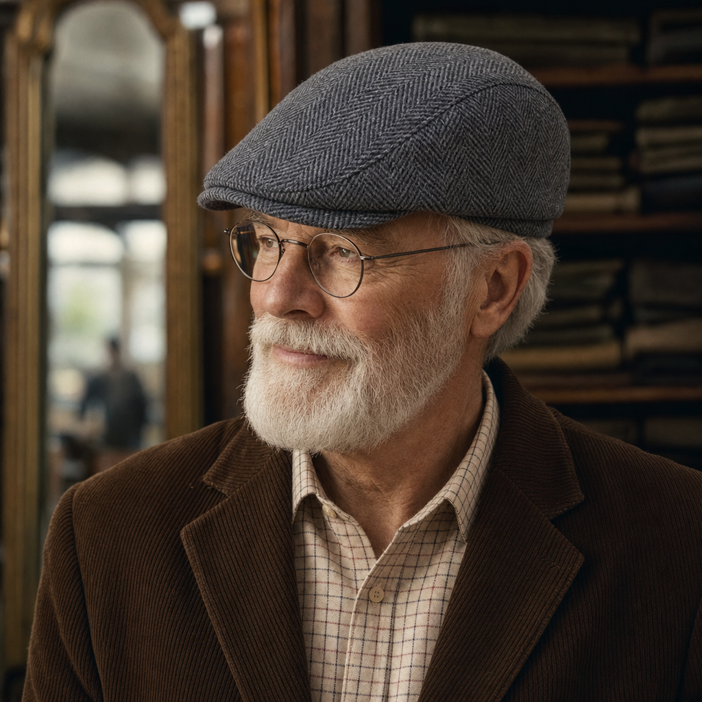 Casquette en laine à chevrons — MARCHIENNES