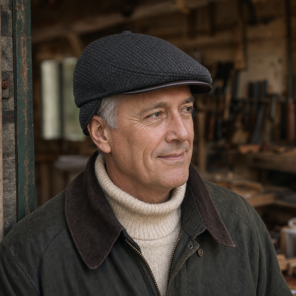 Casquette en laine à rabats — CARVIN