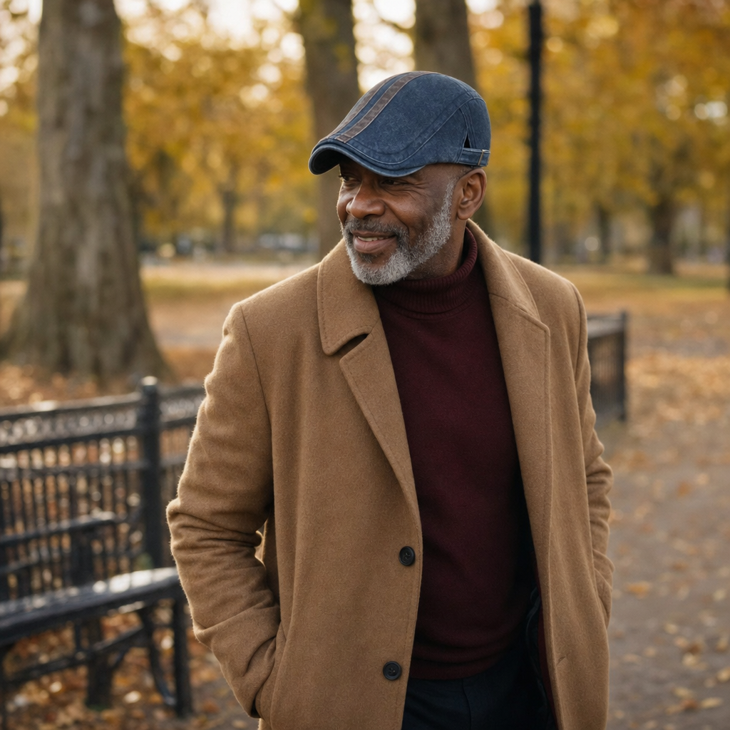Casquette en denim rayé — ROYE