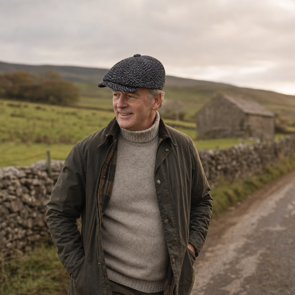 Casquette gavroche en tweed — LILLERS