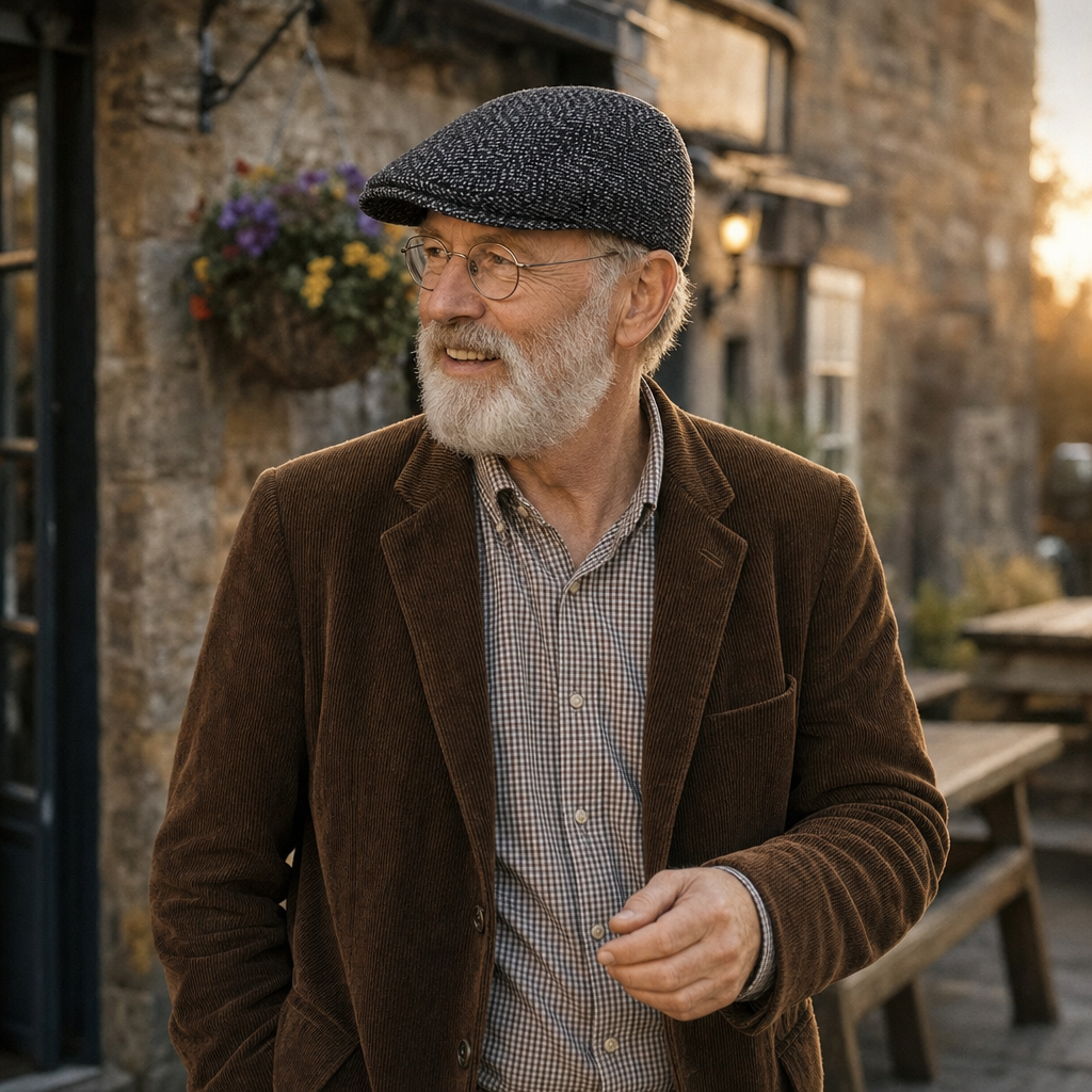Casquette plate en tweed — BRAINE