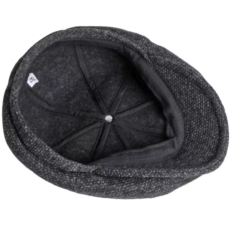 Casquette huit panneaux chinée — BOUCHAIN