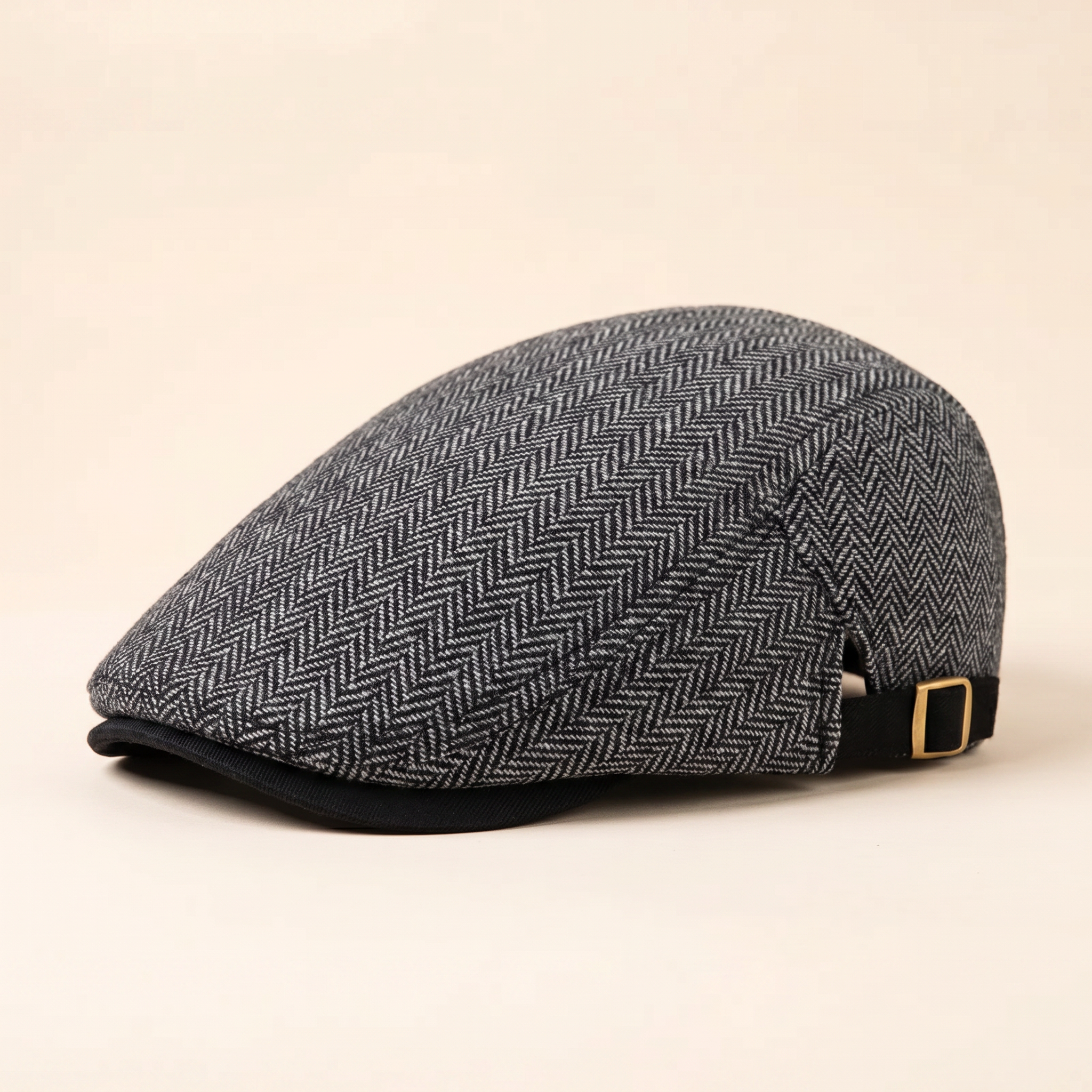 Casquette driver en laine à chevrons — CHOCQUES