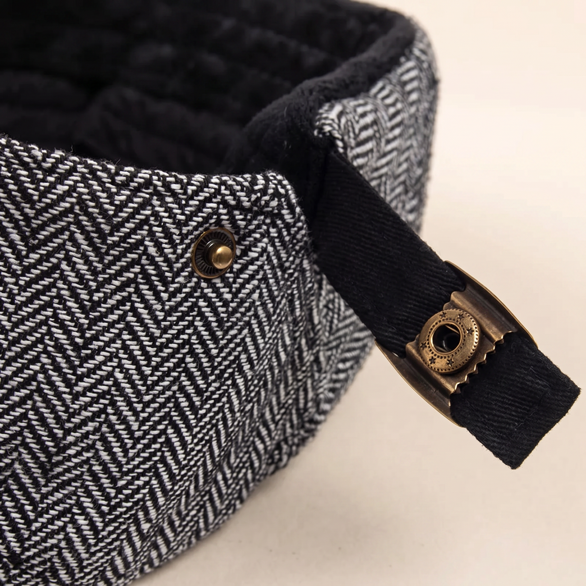 Casquette driver en laine à chevrons — CHOCQUES
