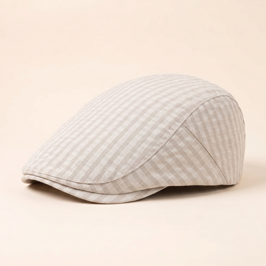 Casquette légère à carreaux fins — MOUY