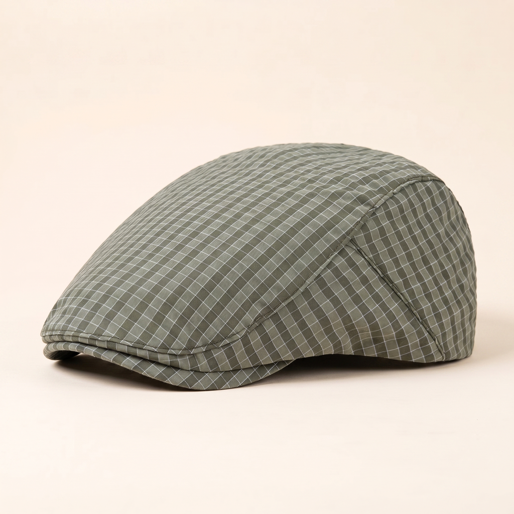 Casquette légère à carreaux fins — MOUY