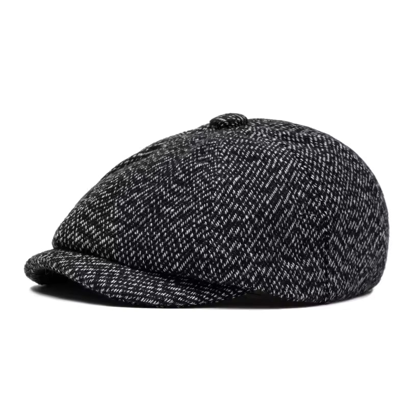 Casquette gavroche en tweed — AUXI