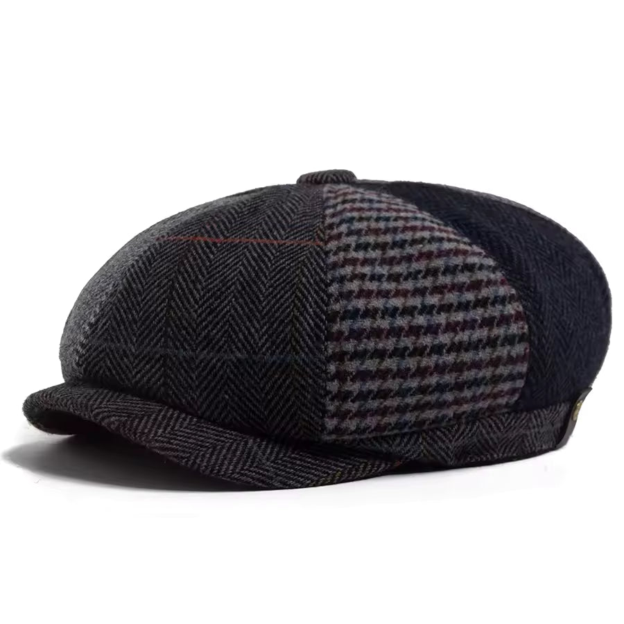 Casquette en laine patchwork — CAMPAGNE