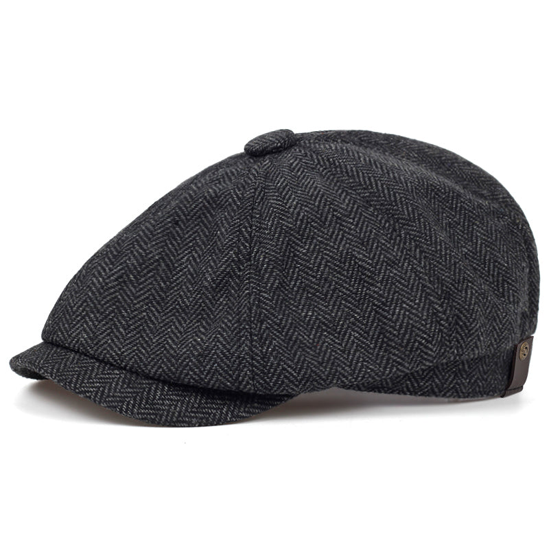 Casquette en laine à chevrons — SECLIN
