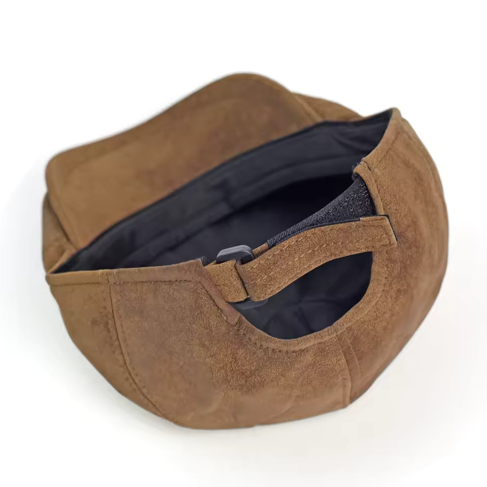 Casquette chaude en cuir mélangé — BAILLEUL