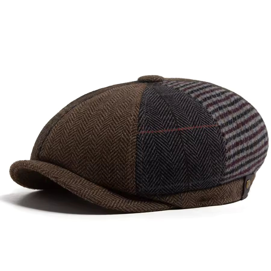 Casquette en laine patchwork — CAMPAGNE