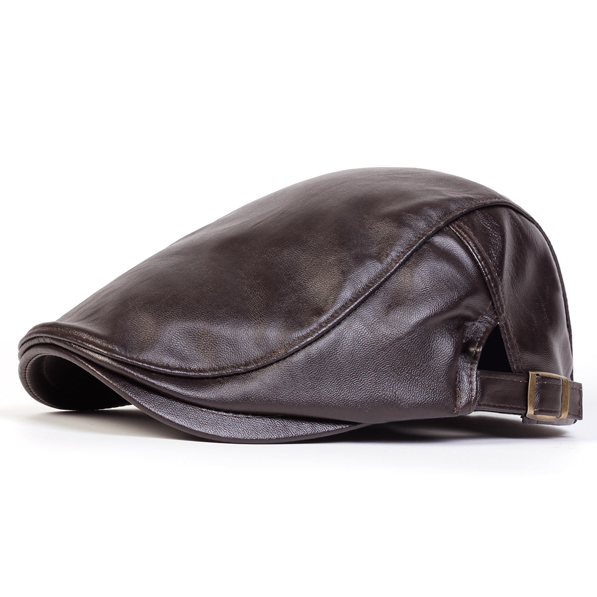 Casquette driver en cuir — STEENVOORDE