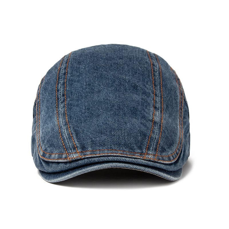 Casquette en denim surpiqué — ESQUELBECQ