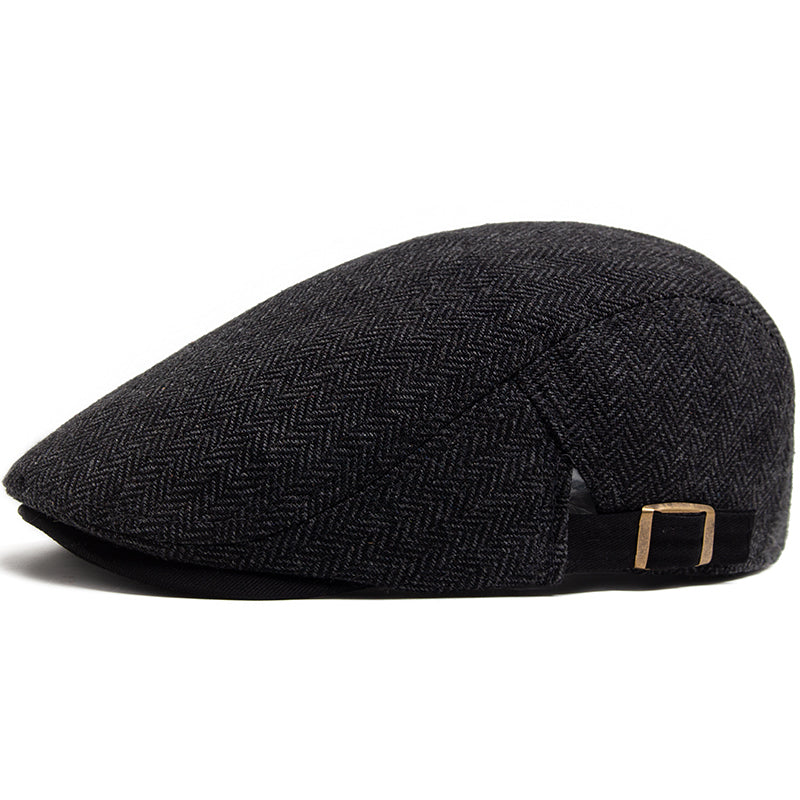 Casquette driver en laine à chevrons — ARDRES