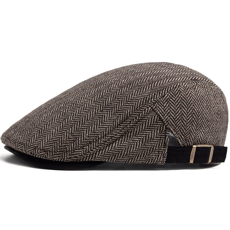 Casquette driver en laine à chevrons — ARDRES