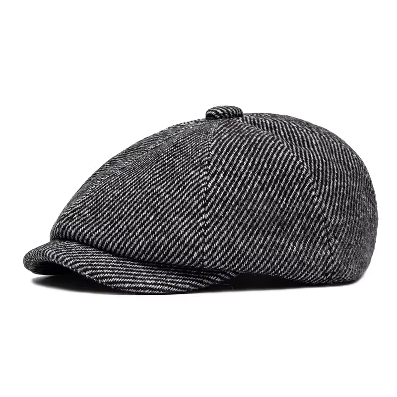 Casquette gavroche en tweed — AUXI