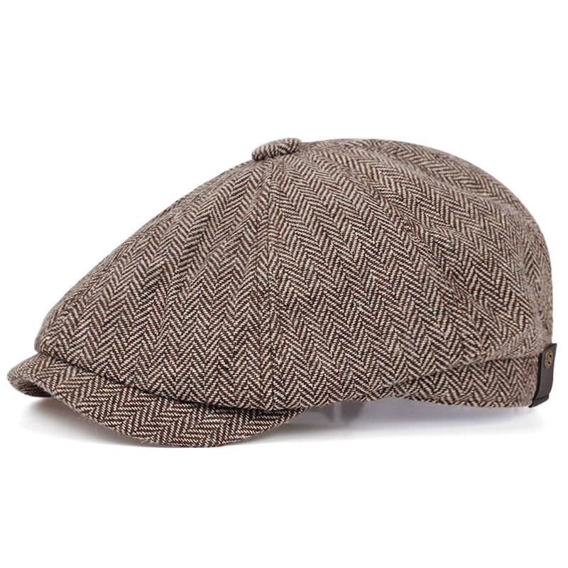 Casquette en laine à chevrons — SECLIN