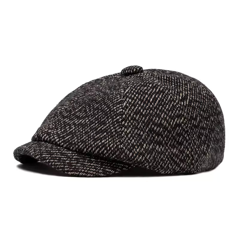 Casquette gavroche en tweed — AUXI