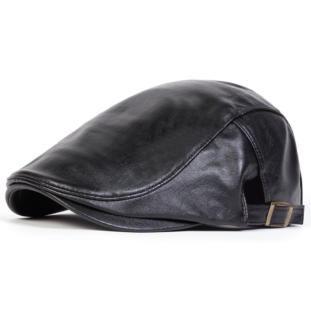 Casquette driver en cuir — STEENVOORDE