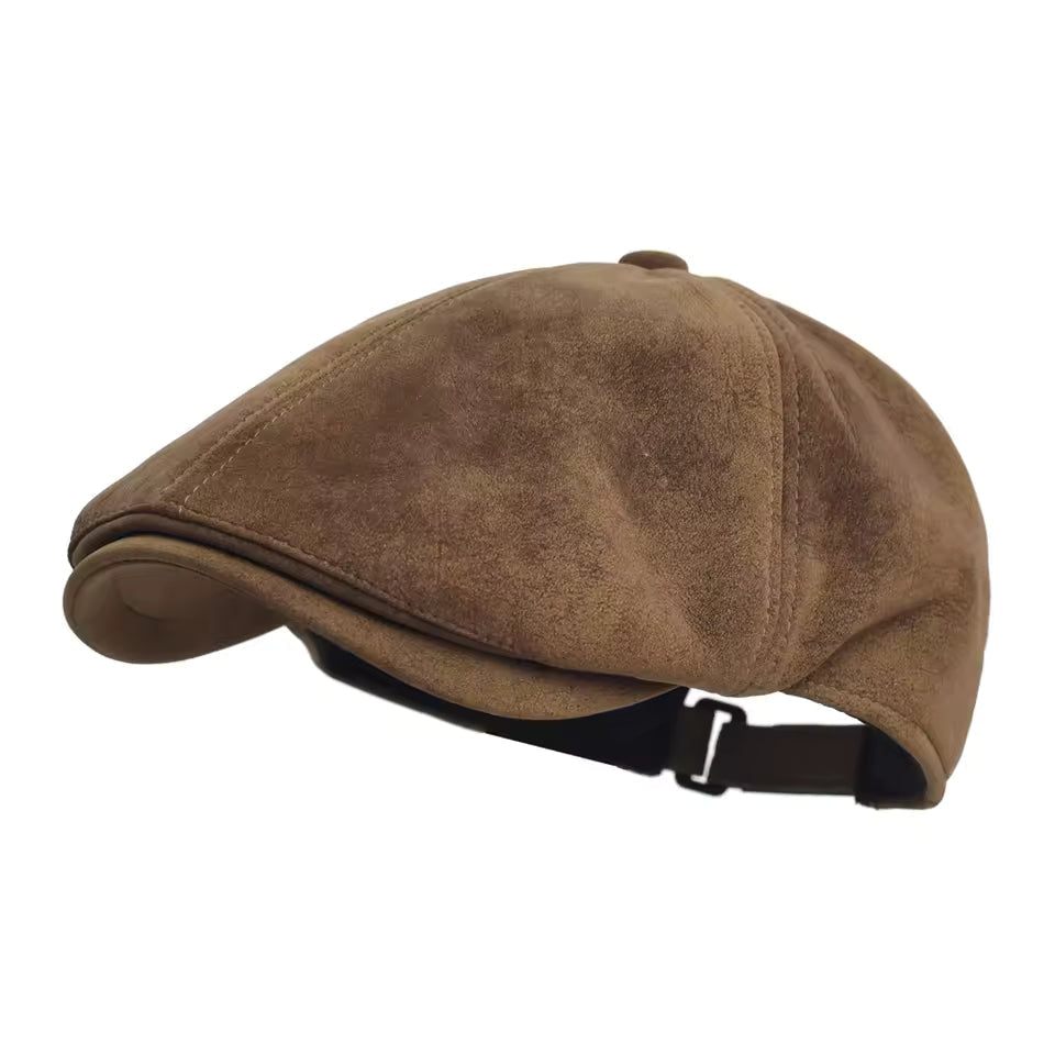 Casquette chaude en cuir mélangé — BAILLEUL