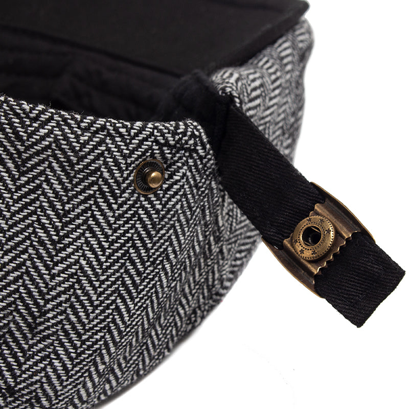 Casquette driver en laine à chevrons — ARDRES