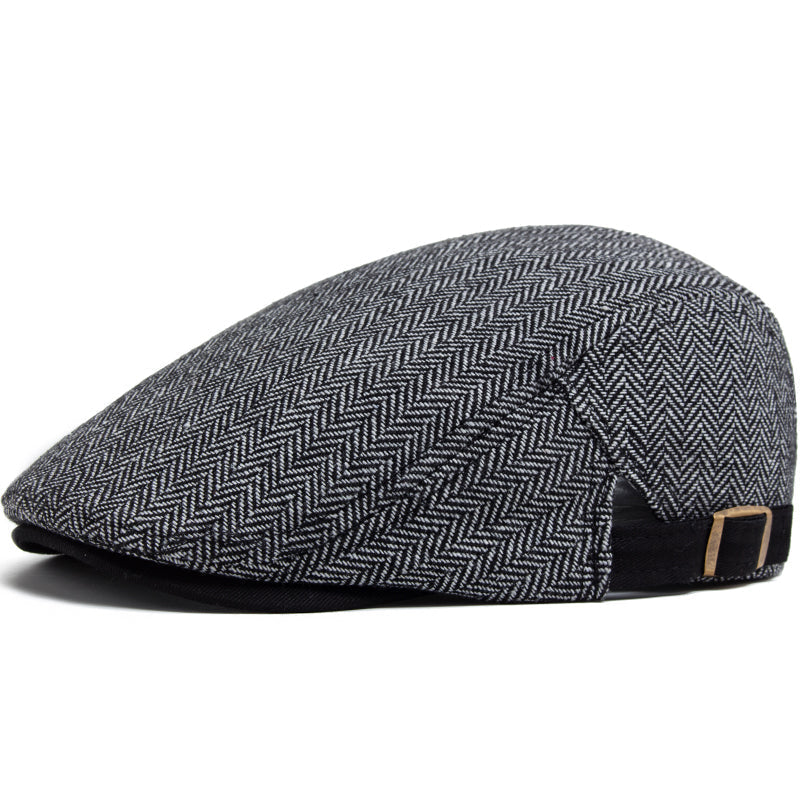 Casquette driver en laine à chevrons — ARDRES