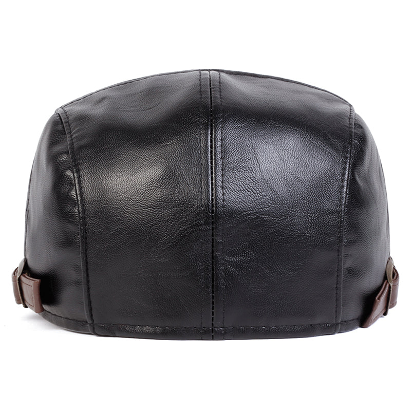 Casquette driver en cuir — STEENVOORDE