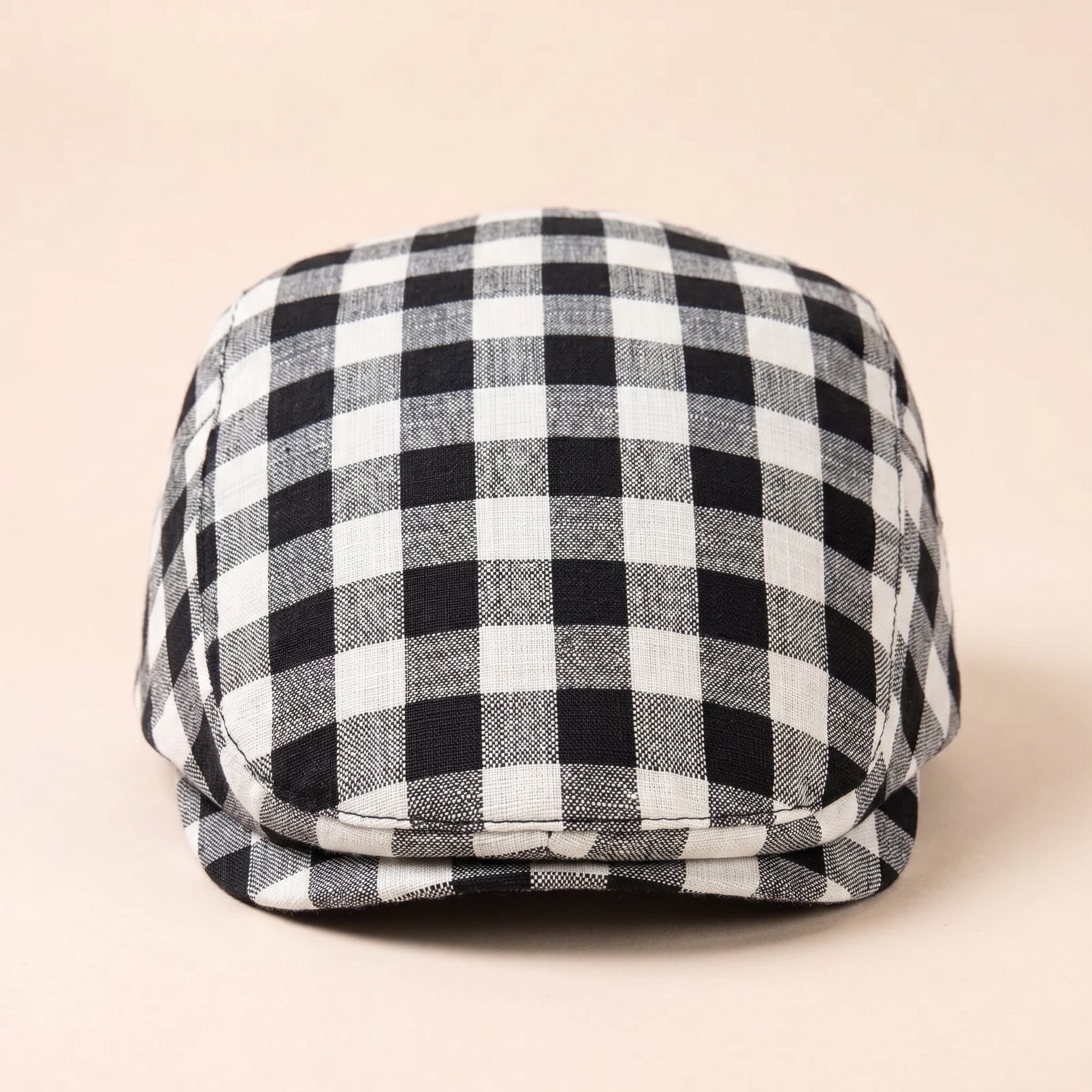 Casquette plate en laine à chevrons — SOLESMES
