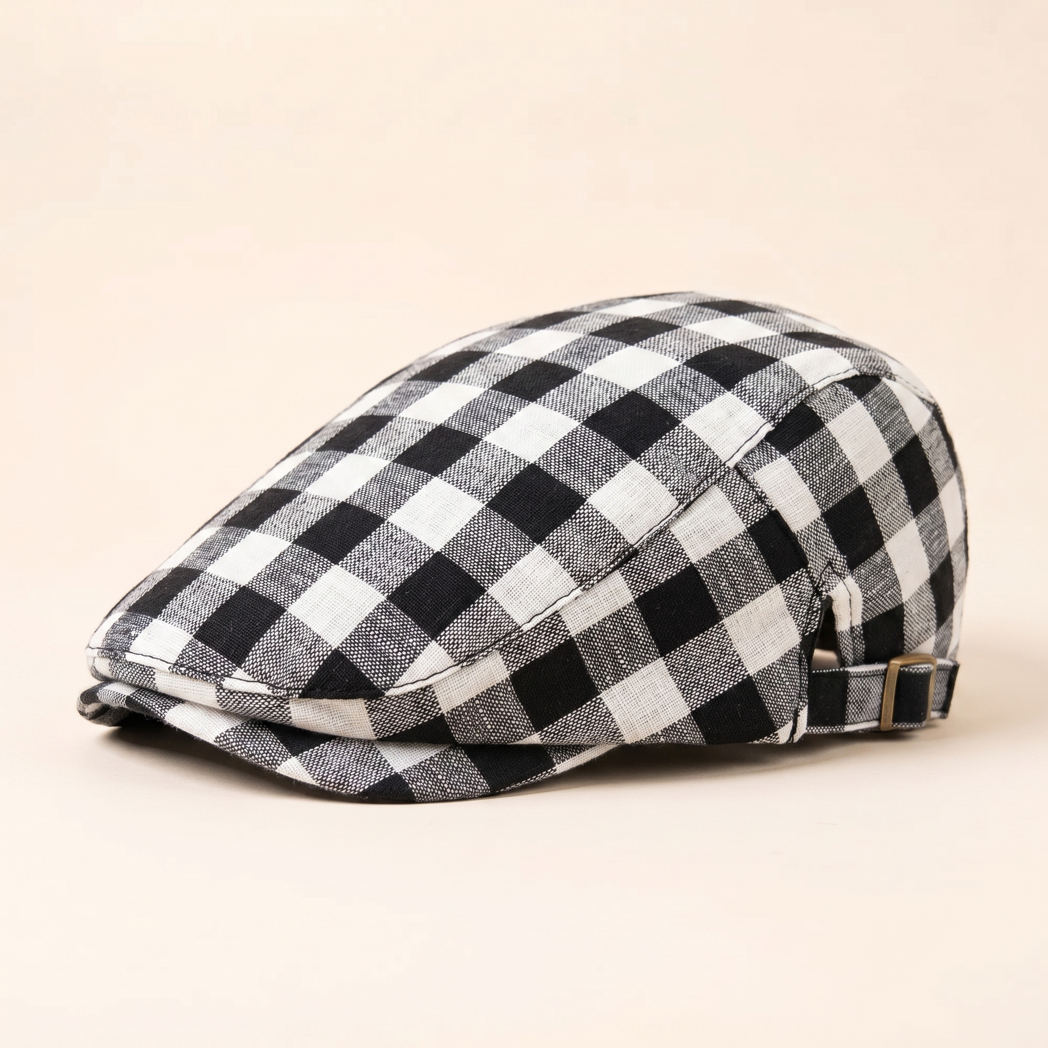 Casquette plate en laine à chevrons — SOLESMES
