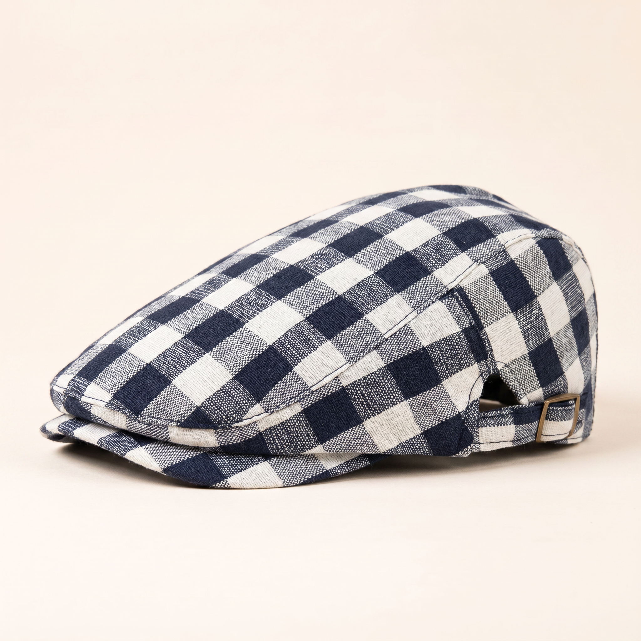 Casquette plate en laine à chevrons — SOLESMES