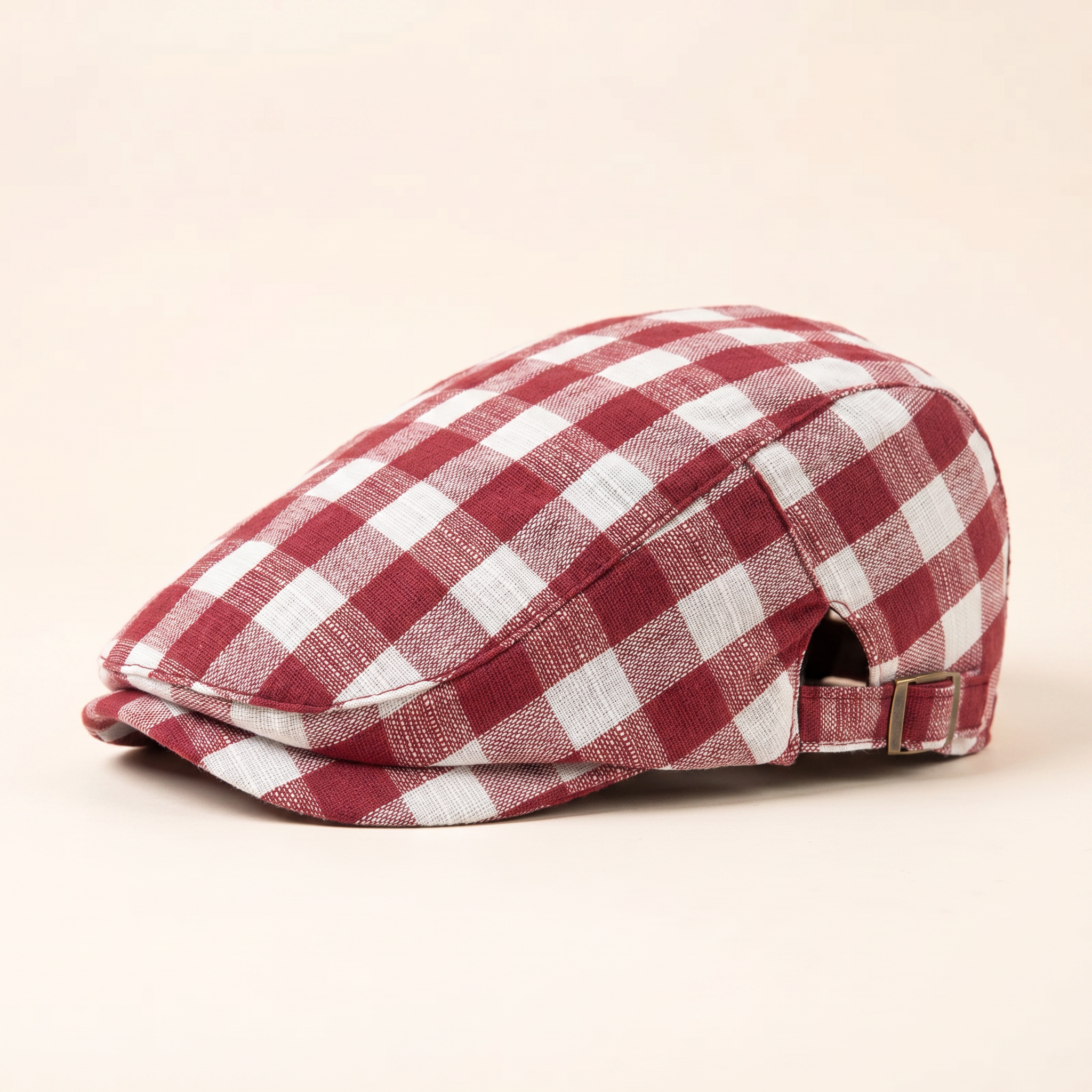 Casquette plate en laine à chevrons — SOLESMES
