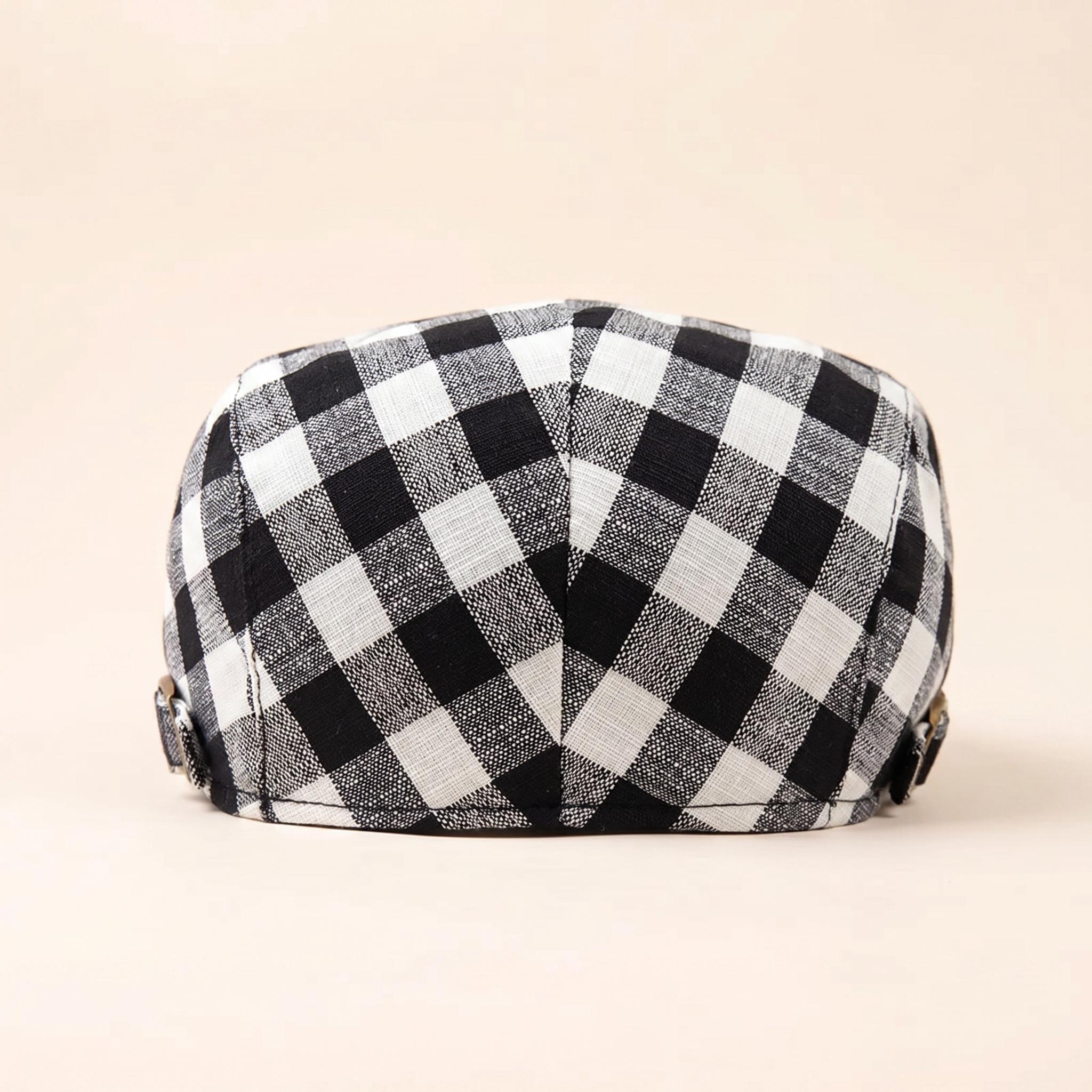 Casquette plate en laine à chevrons — SOLESMES