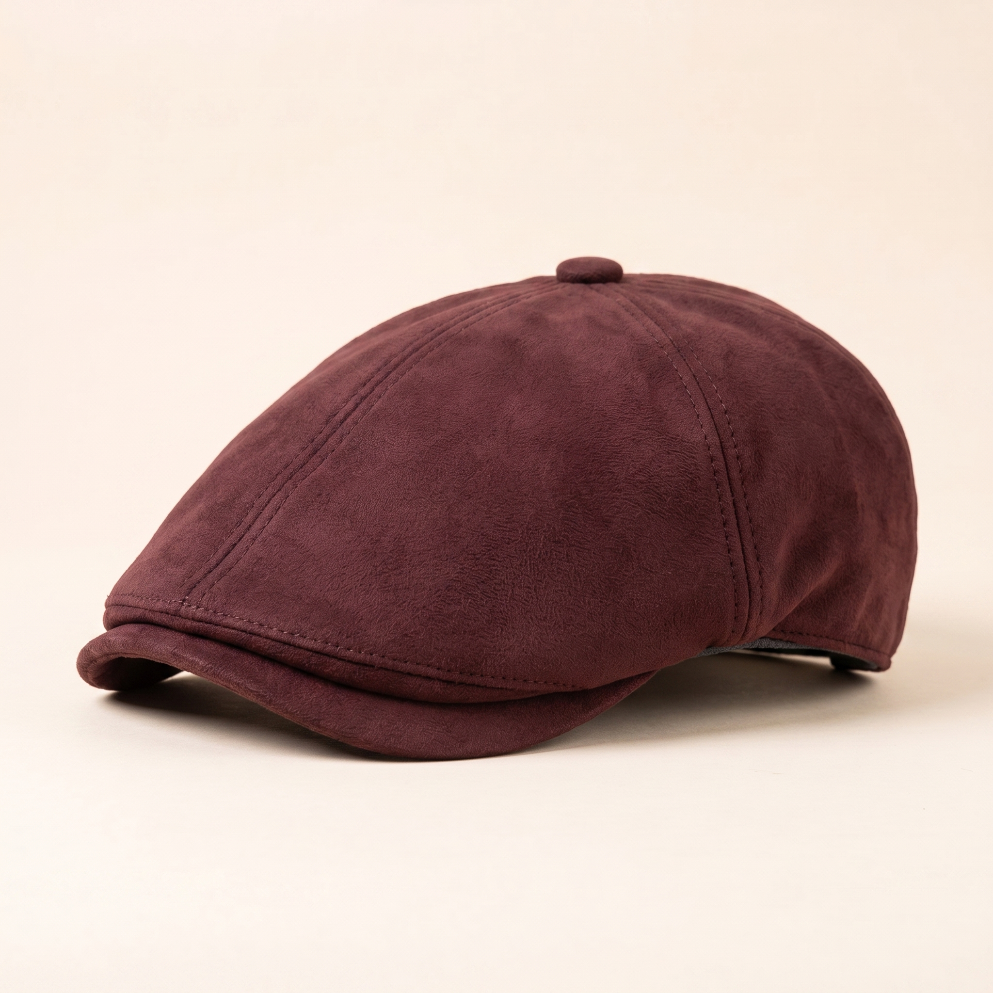 Casquette chaude en cuir mélangé — MONTREUIL