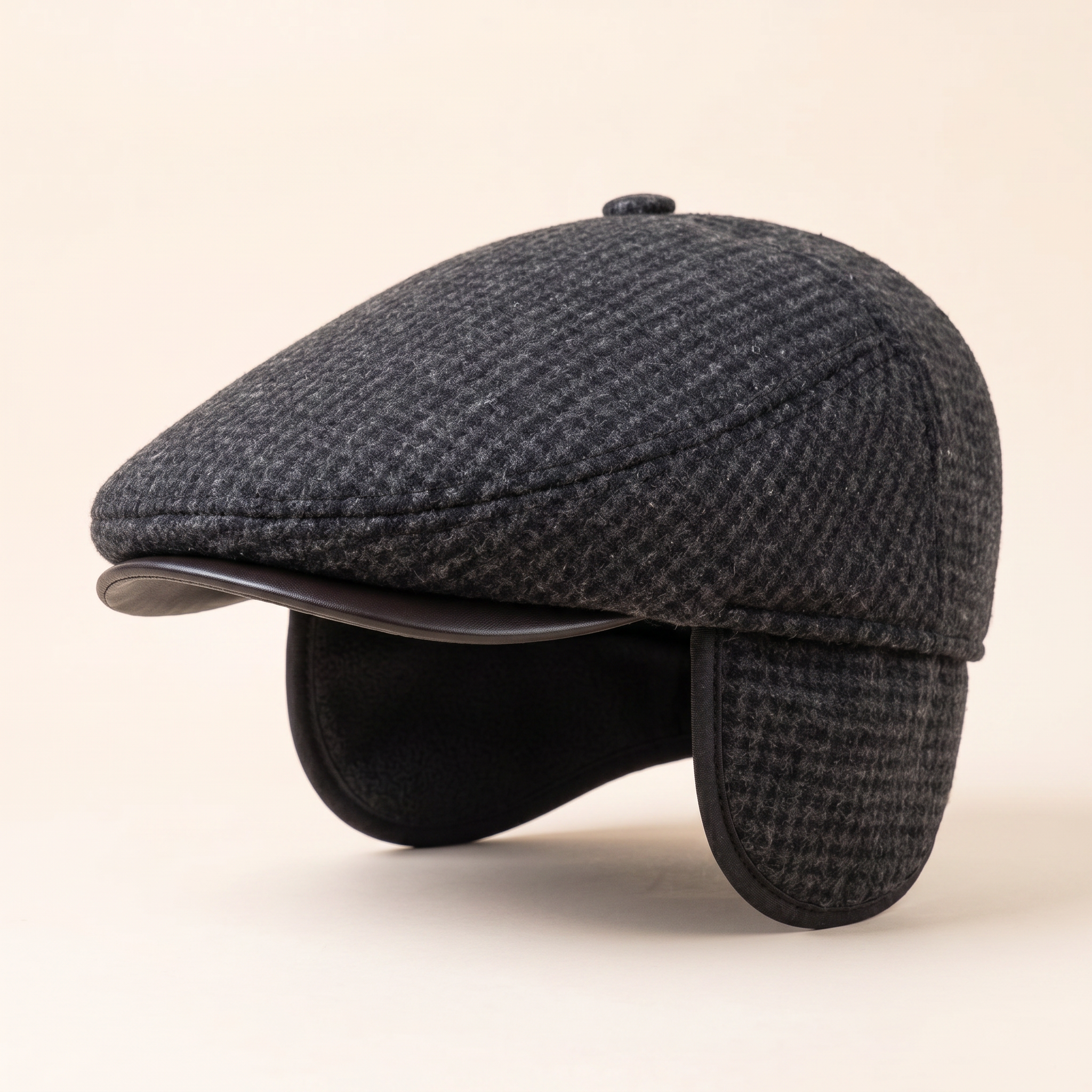 Casquette en laine à rabats — CARVIN