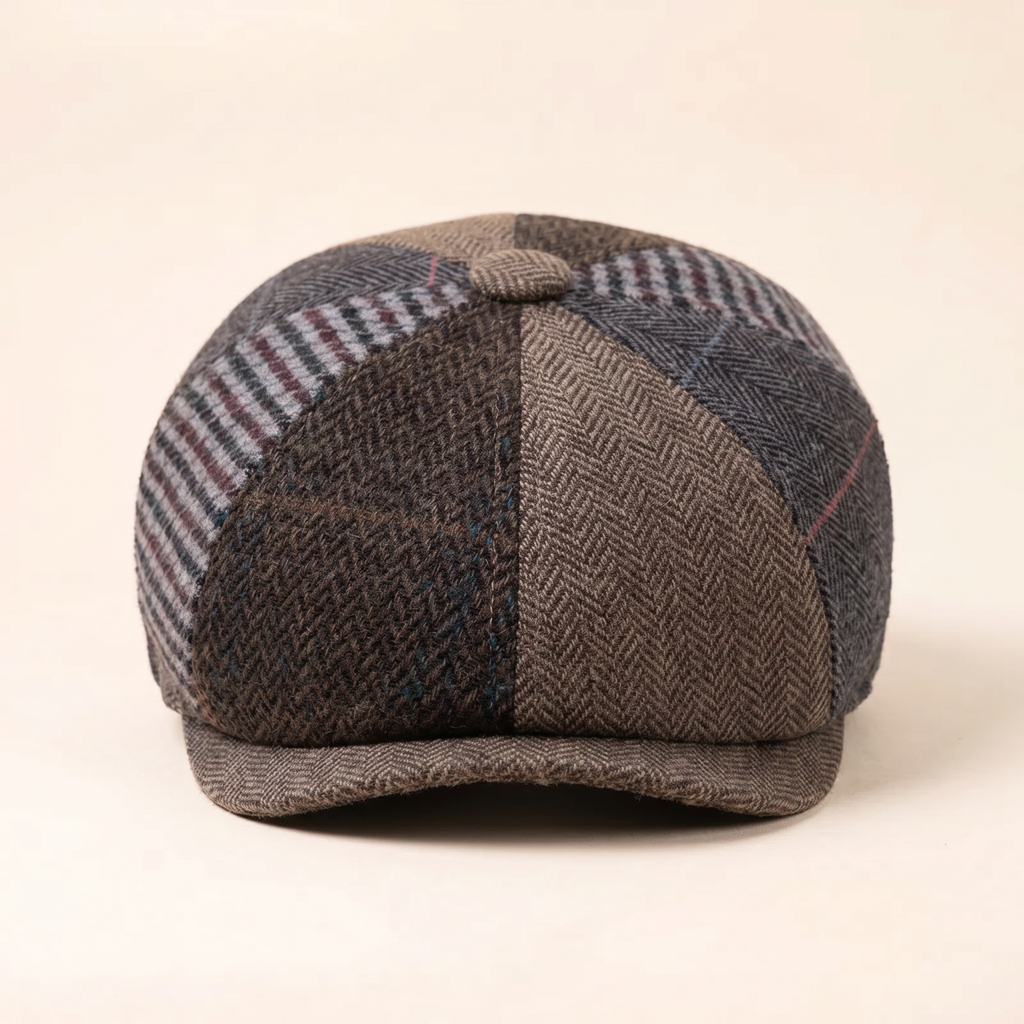 Casquette en laine patchwork — TRELON
