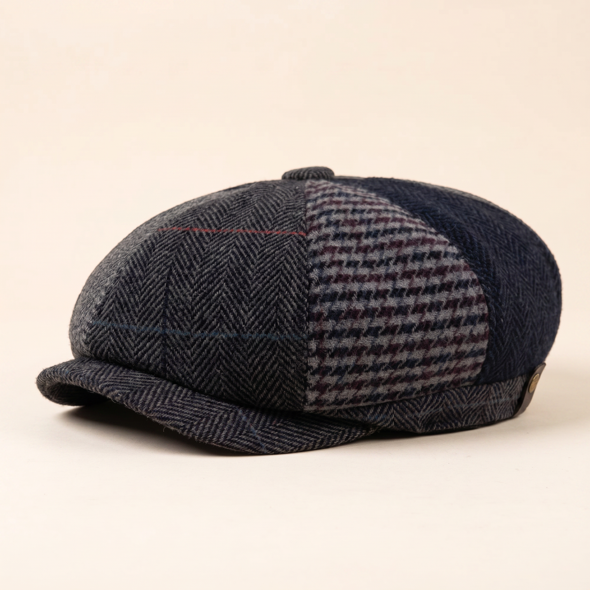 Casquette en laine patchwork — TRELON