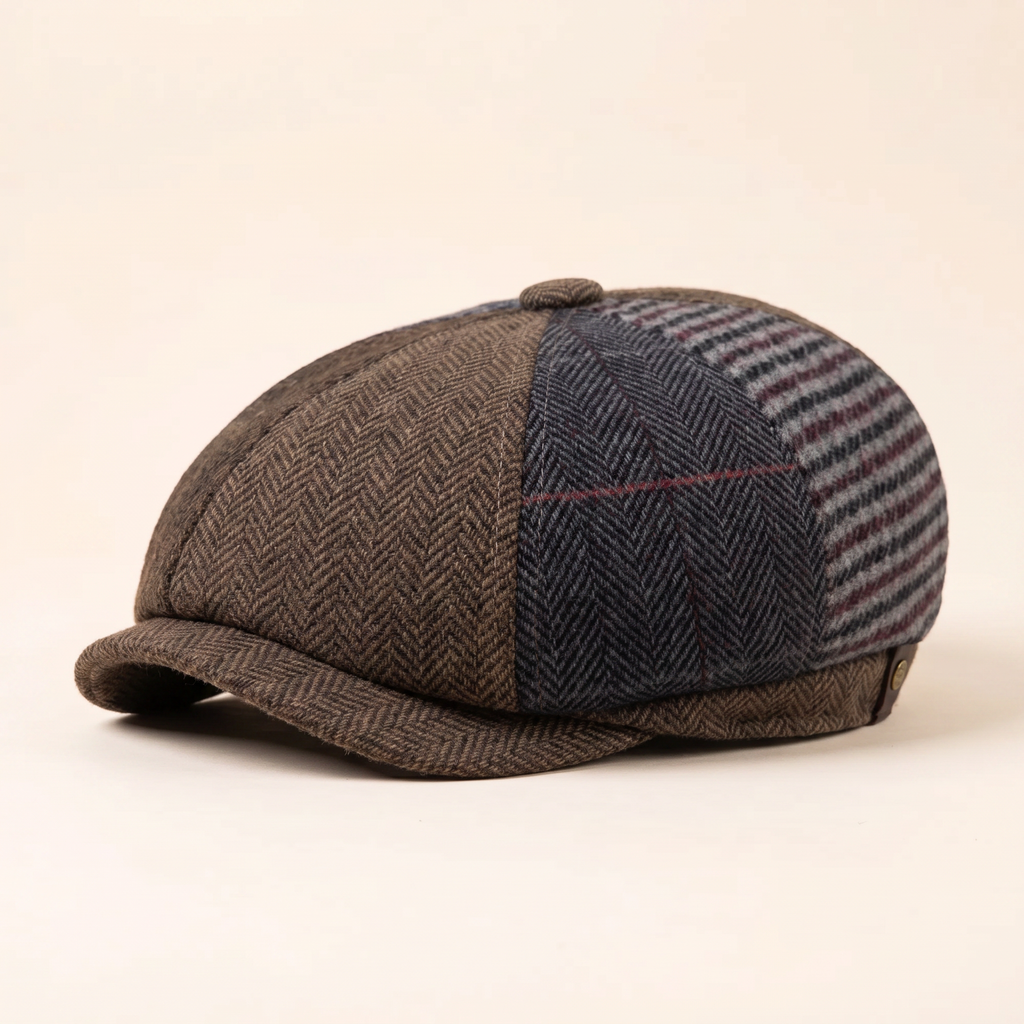 Casquette en laine patchwork — TRELON