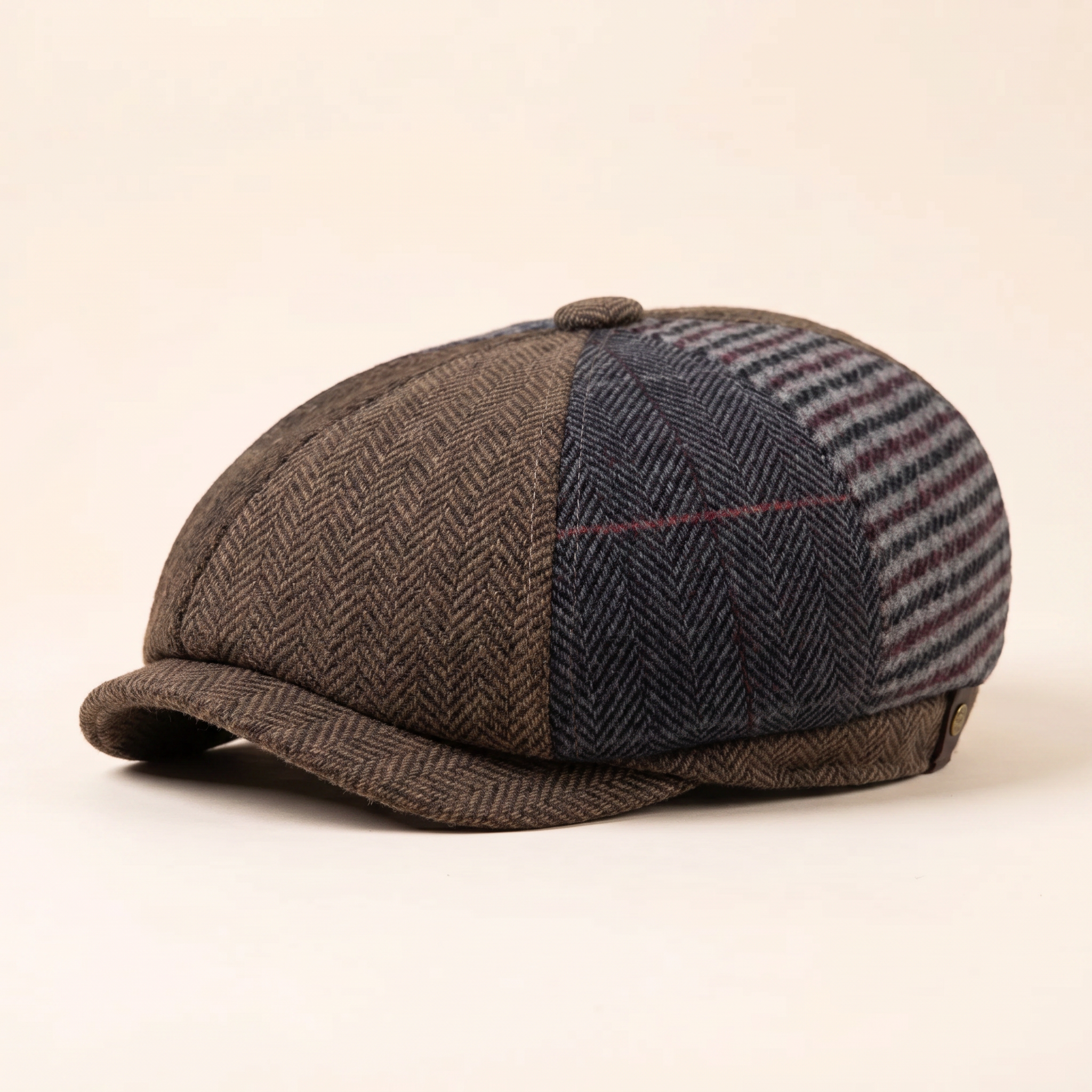 Casquette en laine patchwork — TRELON